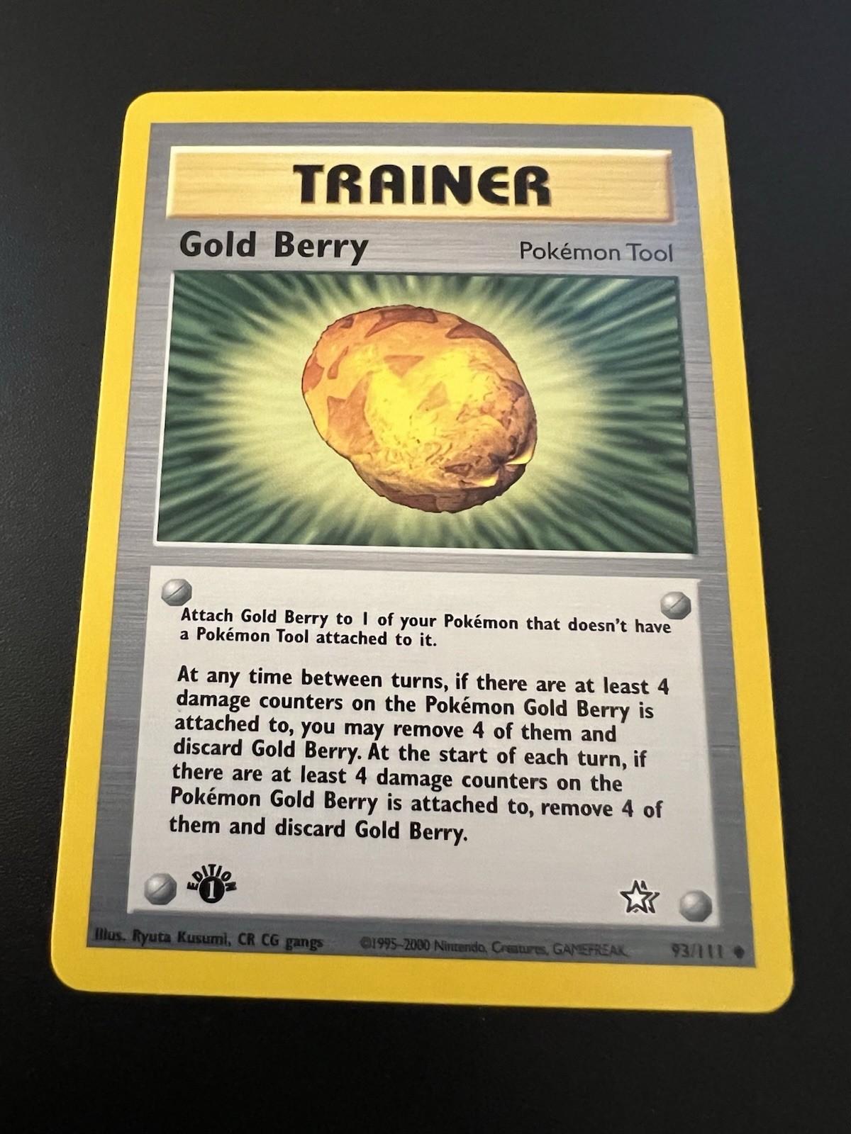 Gold Berry 93/111 Neo Genesis 1st Edition 2000 Pokemon Card Uncommon NM