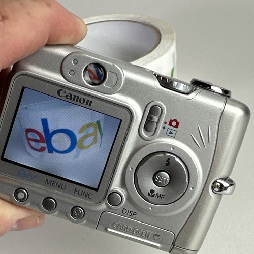 Canon Powershot A510 Silver Digital Camera 4x Zoom Point & Shoot Plus Case