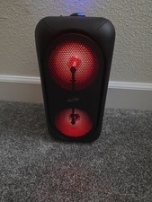 iLive Bluetooth Speaker Color Changing Battery Battery Powered ISB284B Black