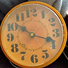 Tradition Round Brown Analog Wall Clock Arabic Numerals Electric Metal/Glass — photo 1