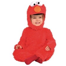Sesame Street Kids Elmo Hooded Halloween Costume Dress Up Size 12-18mon