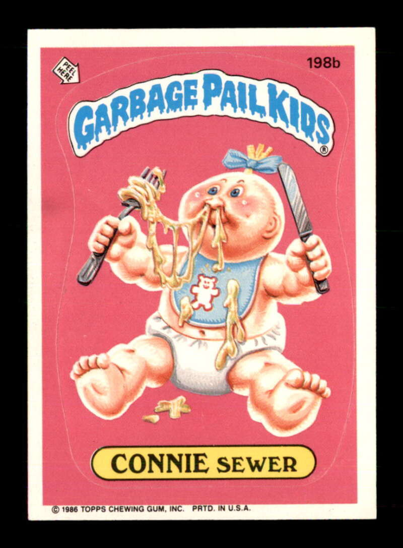 1986 Garbage Pail Kids B #198 Connie Sewer VGEX X2366983 | eBay
