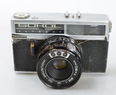LOMO SOKOL AUTOMAT   3 Zellen + Industar-70 1:2,8 f=50mm   Analog Film  (9008)
