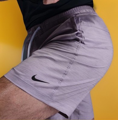 $50 Nike Men's Form Dri-FIT 7'' Unlined Versatile Shorts HJ3157 Light Carbon M