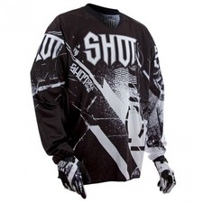 Maillot SHOT Devo Spark taille XL Blanc & Noir Vtt Mx Bmx