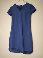 Japna Royal Blue High-Low V-Neck Dress. SKU BA101