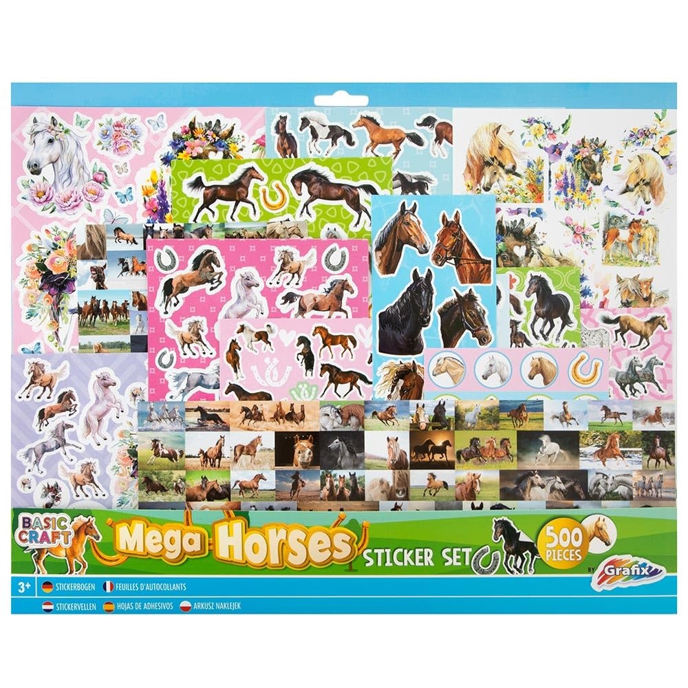 Grafix Mega Stickern Pferde mit 500 3290₽