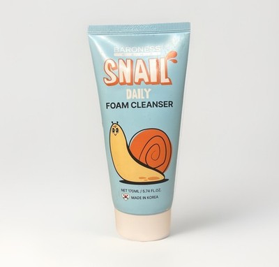 Baroness Snail Daily Foam Cleanser 5.74 oz Hydrating Face Cleanser k-beauty