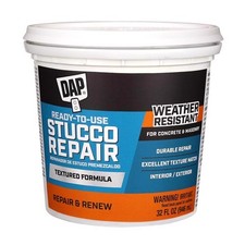 DAP 10504 White All-Purpose Ready-to-Use Stucco Patch 1 qt.
