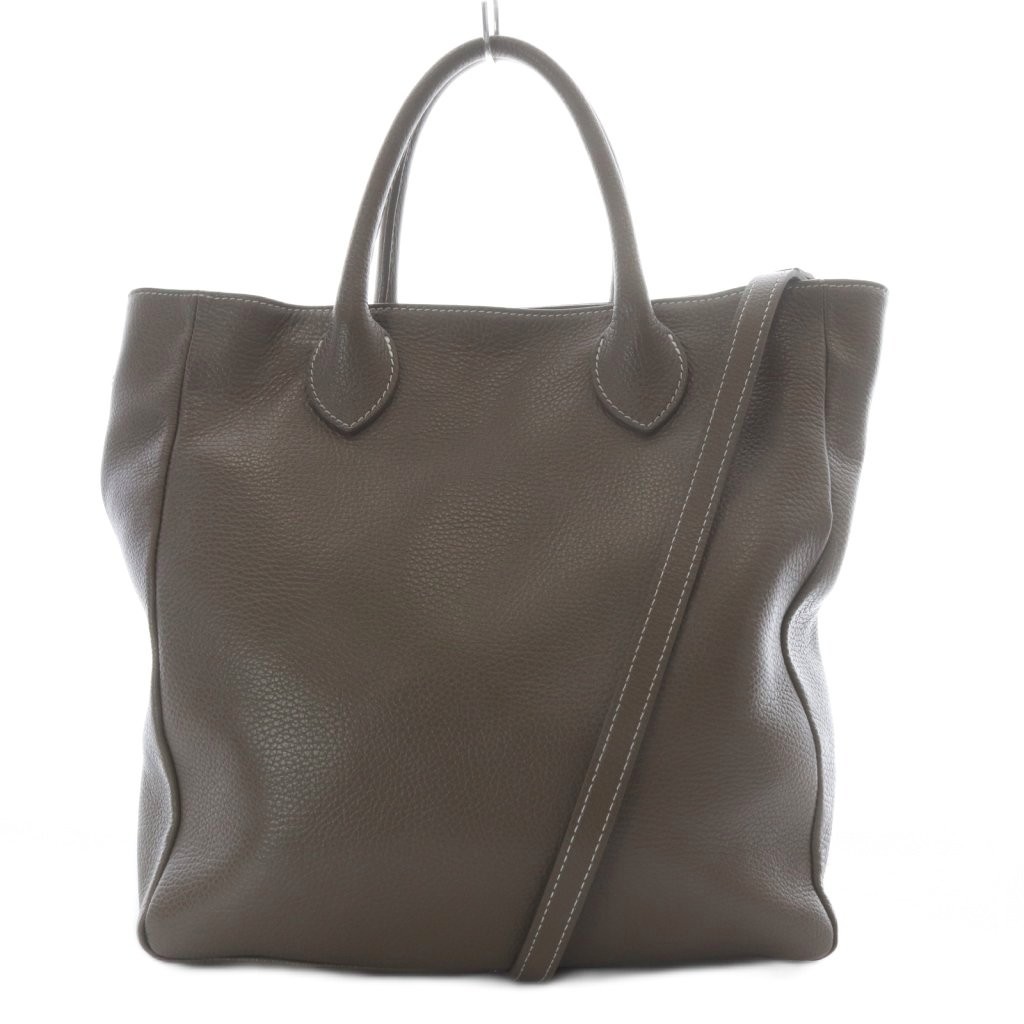 Marco Bianchini Leather Tote Shoulder Bag 2Way Brown New
