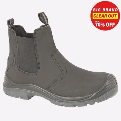 Grafters Goodwin Herren Leder Sicherheit Arbeit Stahlkappe Händler Stiefeletten