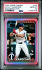 2024 Topps Chrome Wyatt Langford Pink Refractor Rookie #122 PSA 10 Gem Mint