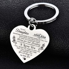 Inspirational Keychain Personalized Gift for Daughter Son Birthday from Parents