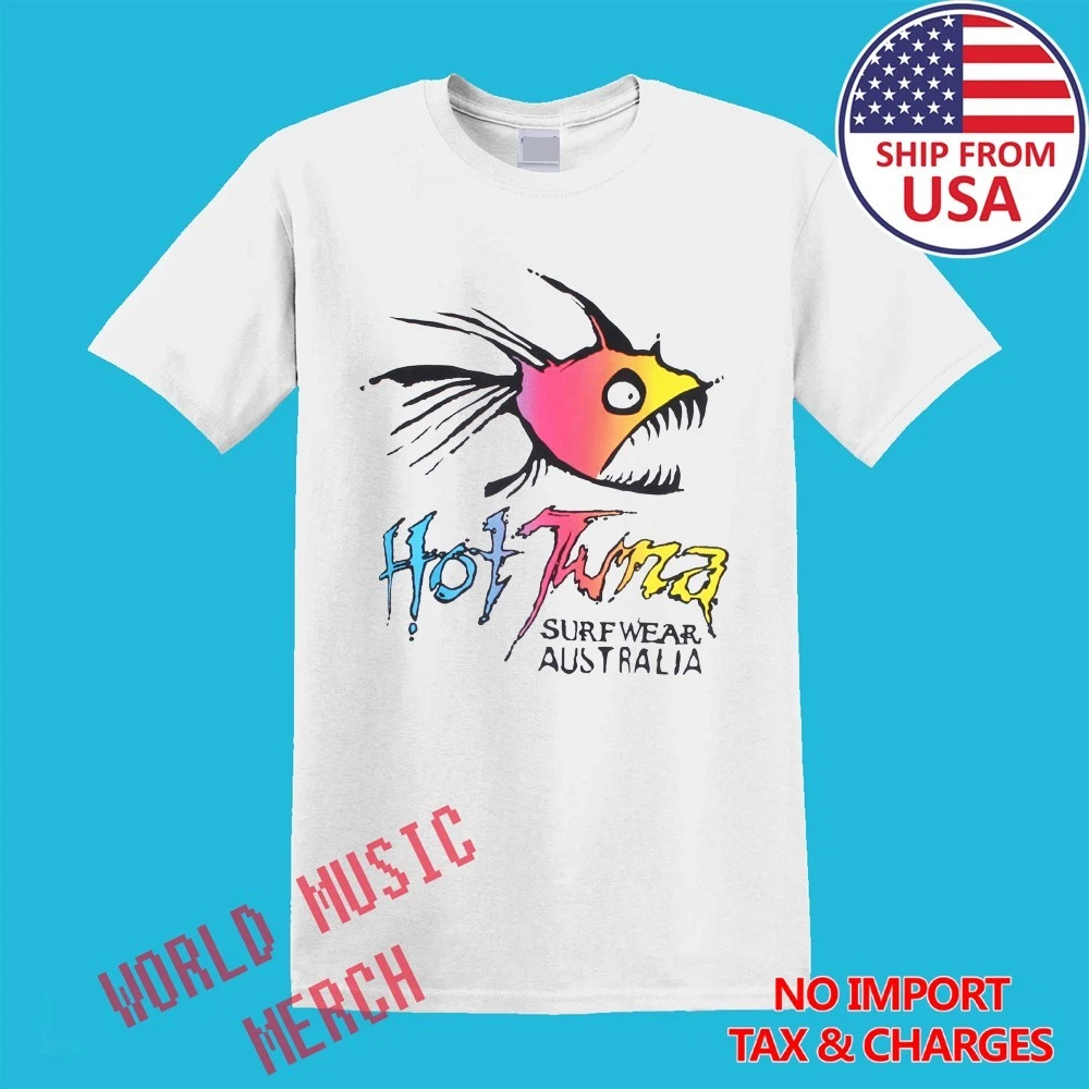 T-shirt Homme Hot Tuna – Bleu – Taille M – Manches Courtes – Coton – Idéal Plage Vacances