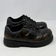 Skechers Chunky Platform Lug Sole Shoes Mens 10 Brown Leather Oxford Vintage Y2K