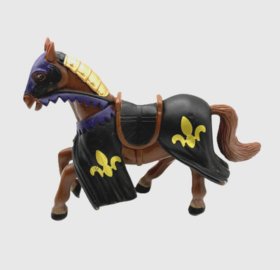 Simba Medieval Kingdoms Jousting Knight Horse Figure Black/Purple