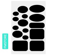 Pezzi Toppa Adesiva per Tessuti Toppe Di Riparazione in Nylon Adesive Nere 