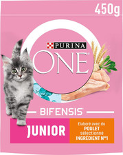 Junior 1 to 12 Months with Chicken and Whole Grain Kitten Dry Food, 450 G 26.49 per kilo