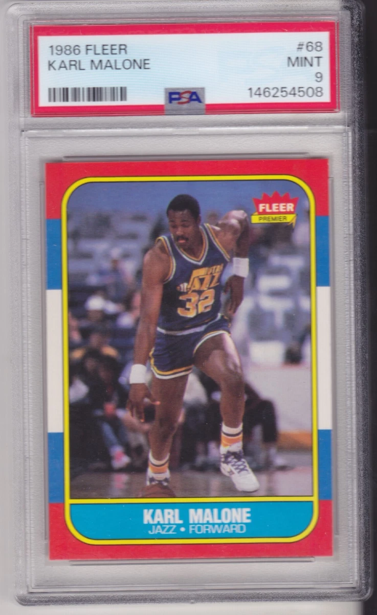 Fleer Karl Malone Basketball 1986-87 Season Sports Trading Cards