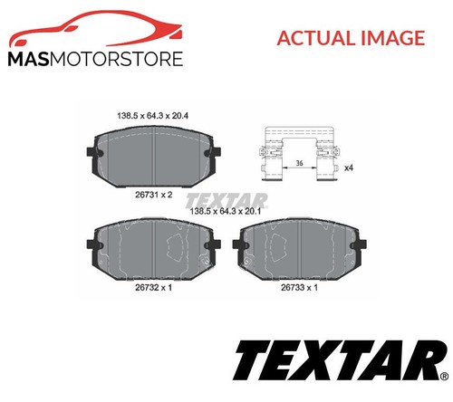 BRAKE PADS SET BRAKING PAD FRONT TEXTAR 2673101 A NEW OE REPLACEMENT