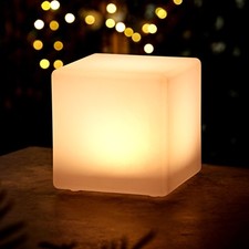 Lampada LED a cubo solare bianco caldo - 30 cm - giardino terrazza decorazione illuminazione