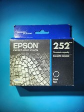 Epson 252 Standard Capacity Black Ink Cartridges Exp. 04/2024