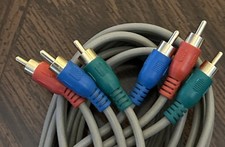 Component Video Cable RCA Y Pb Pr Gold Plated Approx. 10 ft