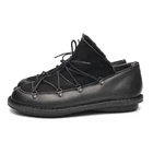 Trippen Black Leather Boots Shoes Unisex EUR 41 / US 10-10.5 women / 8-8.5 men