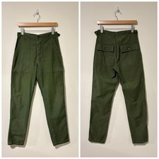 60s military og-107 cotton sateen baker trousers fatigue pants size 28 443738