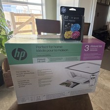 HP DeskJet 2855e All-In-One Wireless Color Printer Scanner Copier w/ HP 67 Ink