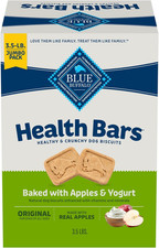 Health Bars Crunchy Dog Biscuits, Oven-Baked with Natural Ingredients, Apples 