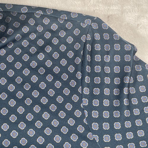 Brooks Brothers maglia polo manica lunga donna XL stampa stagionale blu scuro - Foto 4 di 10