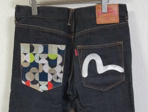 Evisu Heritage Denim Jeans Seagull Embroidery 36 Good Condition - Picture 2 of 5
