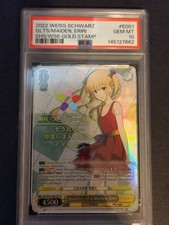 2022 Weiss Schwarz QLTS Maiden, Eriri Gold Stamp PSA 10