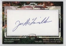 2014 SignaCuts Draft Choice Cut 1/1 Joe DeLamielleure Delamellieure Auto 0y5v