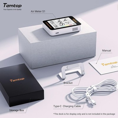 Temtop S1-UP Luftqualitätsmessgerät PM2.5, AQI, Temperatur Und Feuchtigkeit, Ult
