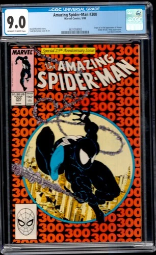 Amazing Spider-Man #300 Marvel 1988 Origin 1st Appearance Venom CGC 9.0