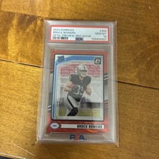 2024 Donruss Optic Preview Brock Bowers Red Wave Rated Rookie #394 PSA 10 GEM MT
