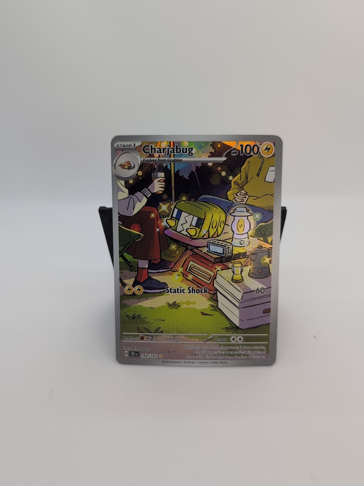Pokémon TCG Temporal Forces Charjabug Card 169/162 Illustration Rare Mint