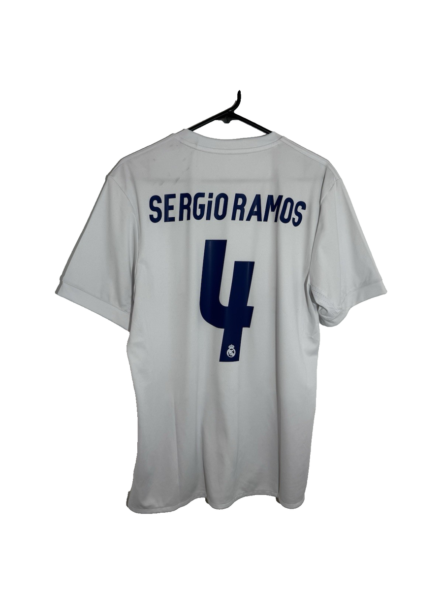 Real Madrid Sergio Ramos #4 2016/17 L Special Home Shirt V Good