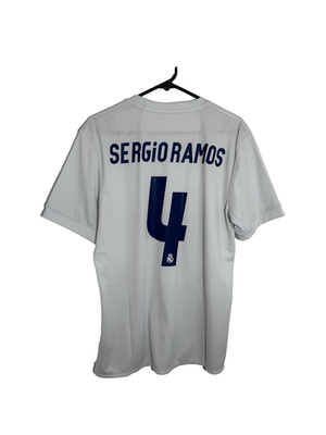 Real Madrid Sergio Ramos #4 2016/17 L Special Home Shirt V Good