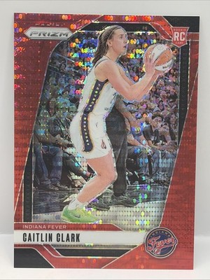 2024 WNBA Panini Prizm Caitlin Clark Rookie Red Pulsar Prizm #144/299 Fever SP