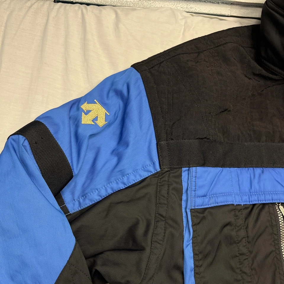 Vintage Descente Jacket Mens Large Black Blue Ski Winter Coat Removable Hood 90s - Image 3 of 4