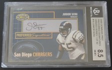 2000 JUNIOR SEAU AUTOGRAPH 2000 DONRUSS PREFERRED SIGNATURES BGS 8.5 RARE L@@K