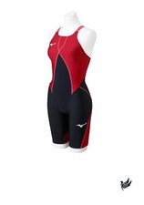 Mizuno GX SONIC DUAL Women's One-Piece Swimsuit Black/Red Size S