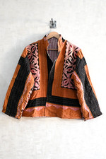 Vintage Kantha Patchwork Jacket Handmade Indian Quilted Coat Boho Cotton Jacket