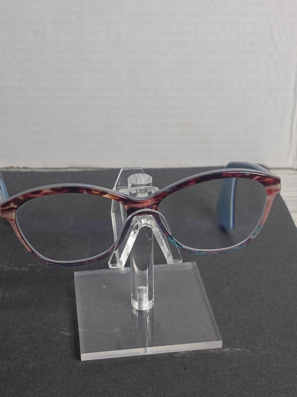 OGI EVOLUTION 9233/2118 Blue Brown Marble Unisex Pre-owned Frames Only 54-26-140