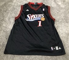 Philadelphia Sixers Basketball Trikot Gr. XL Jugend Damen Small schwarz NBA