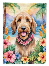 Caroline's Treasures Otterhound Luau House Flag DAC6485CHF