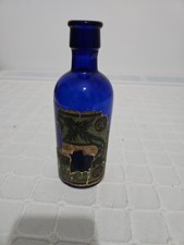Cobalt Blue Vintage Glass Bottle
